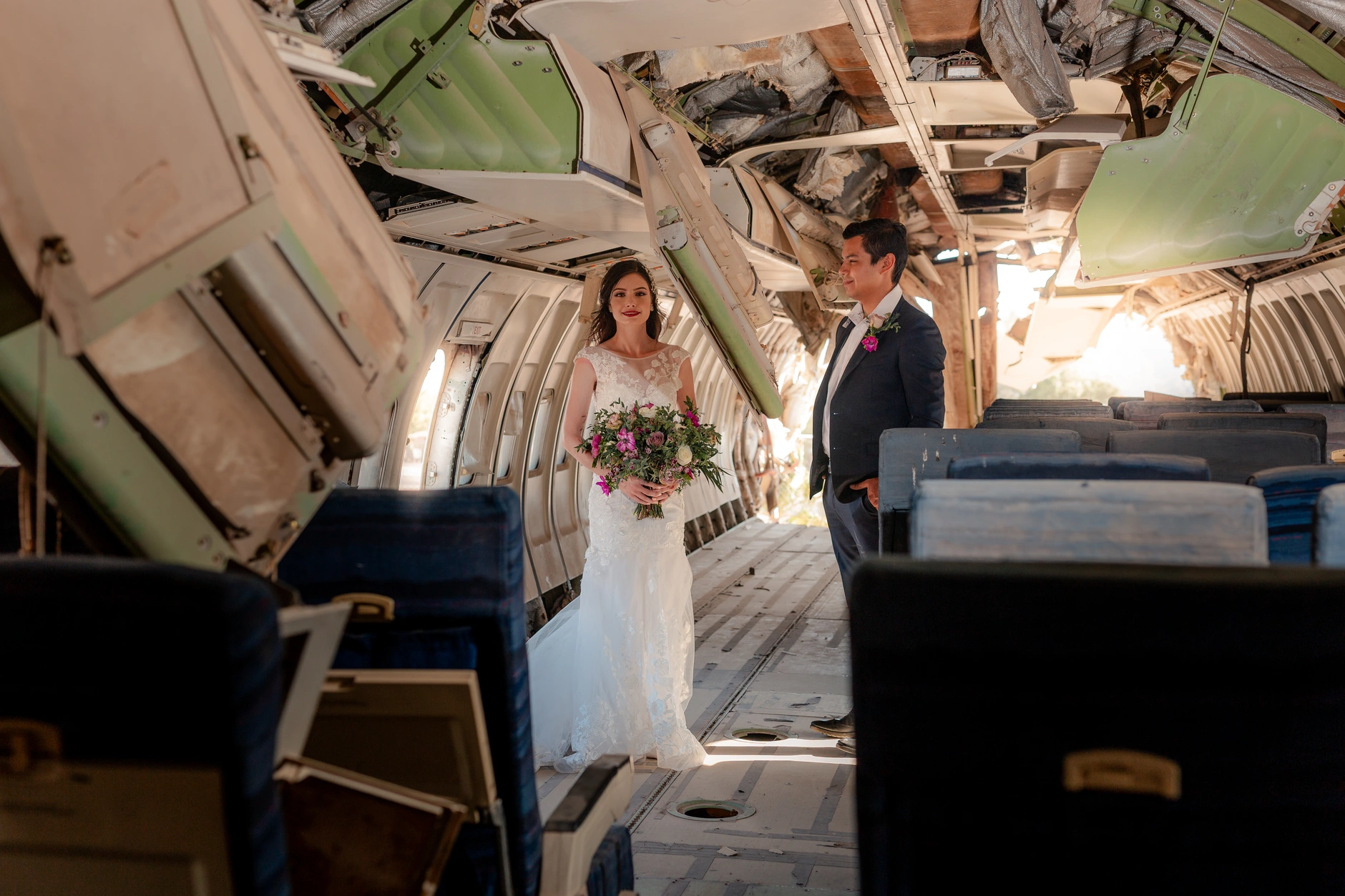 Bride portrait at the window
