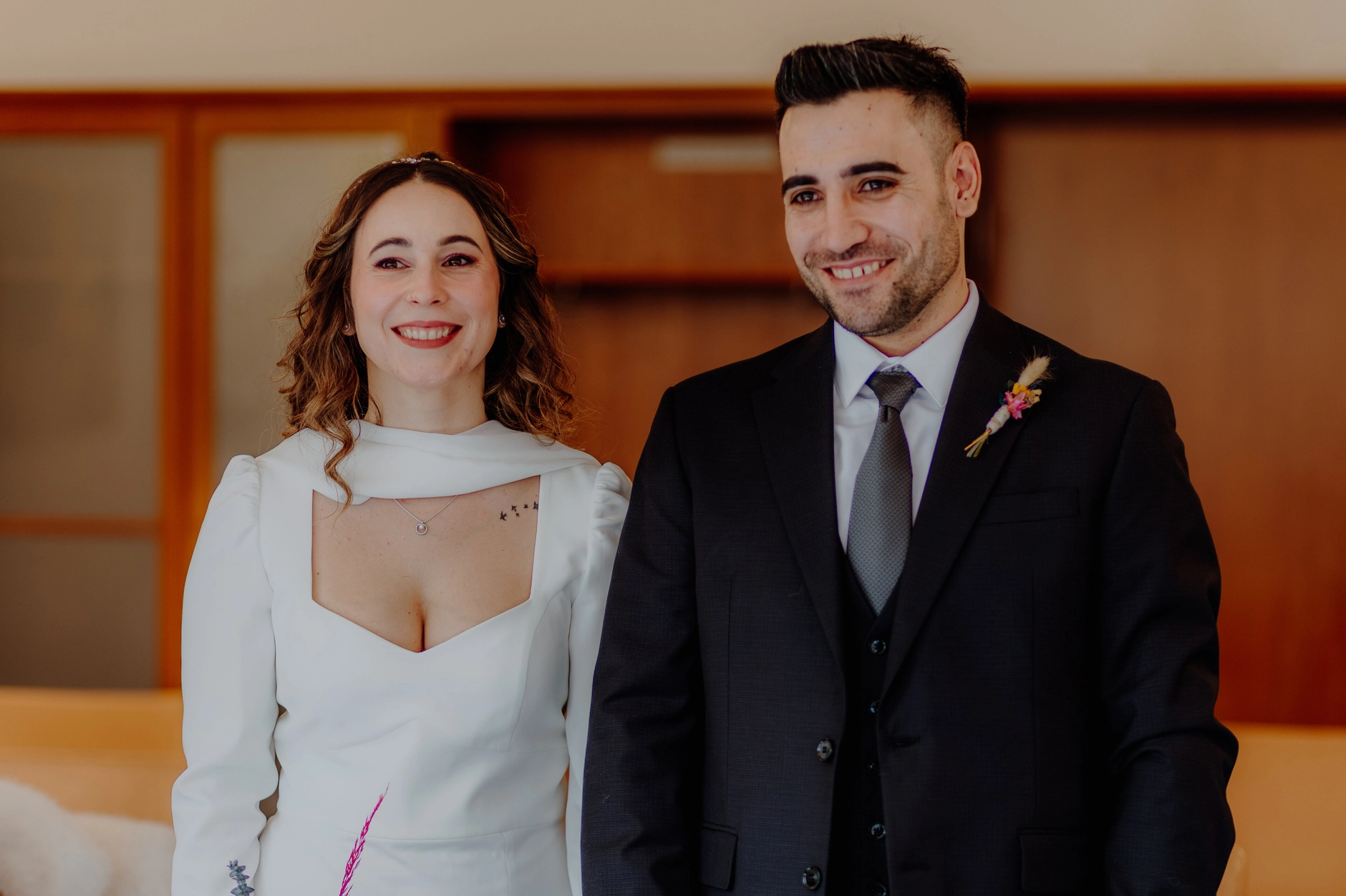 Africa and Yussuf, groom signing the marriage register at Schwabing Registry Office