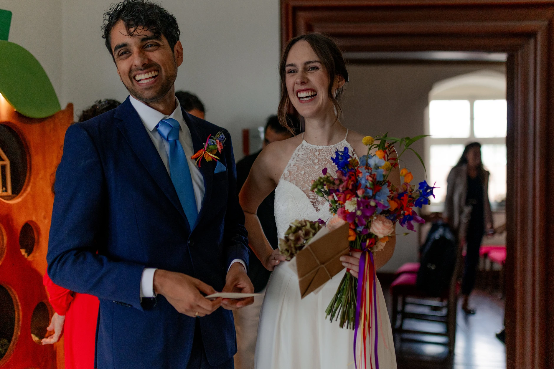 Wedding couple portrait – Selina and Manuel at Burg Abenberg castle, Bavaria