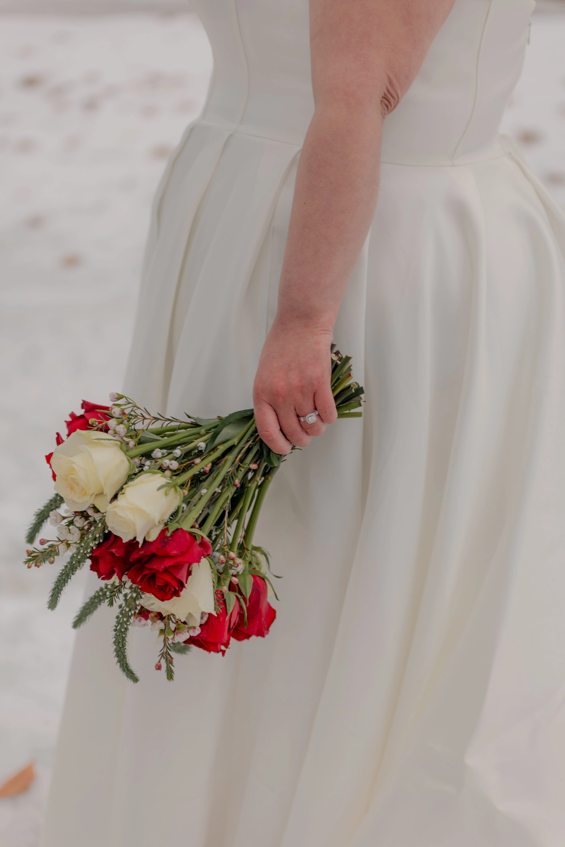 Gaby and Vitesh – In front of the church in Ranshofen, Upper Austria