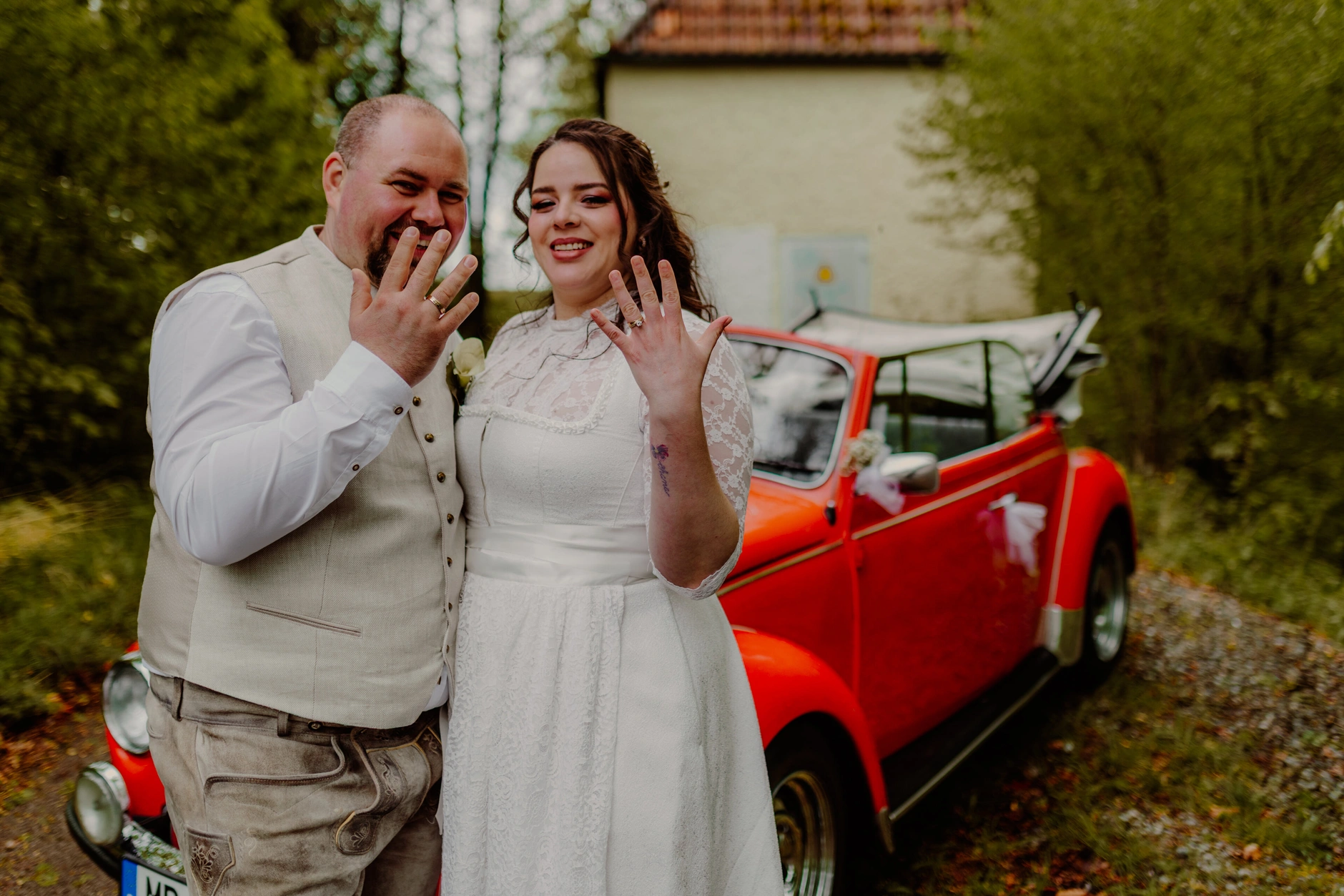 Haiko y Jocelyn – Brindis y discursos en la recepción de boda en Gasthaus Bartl