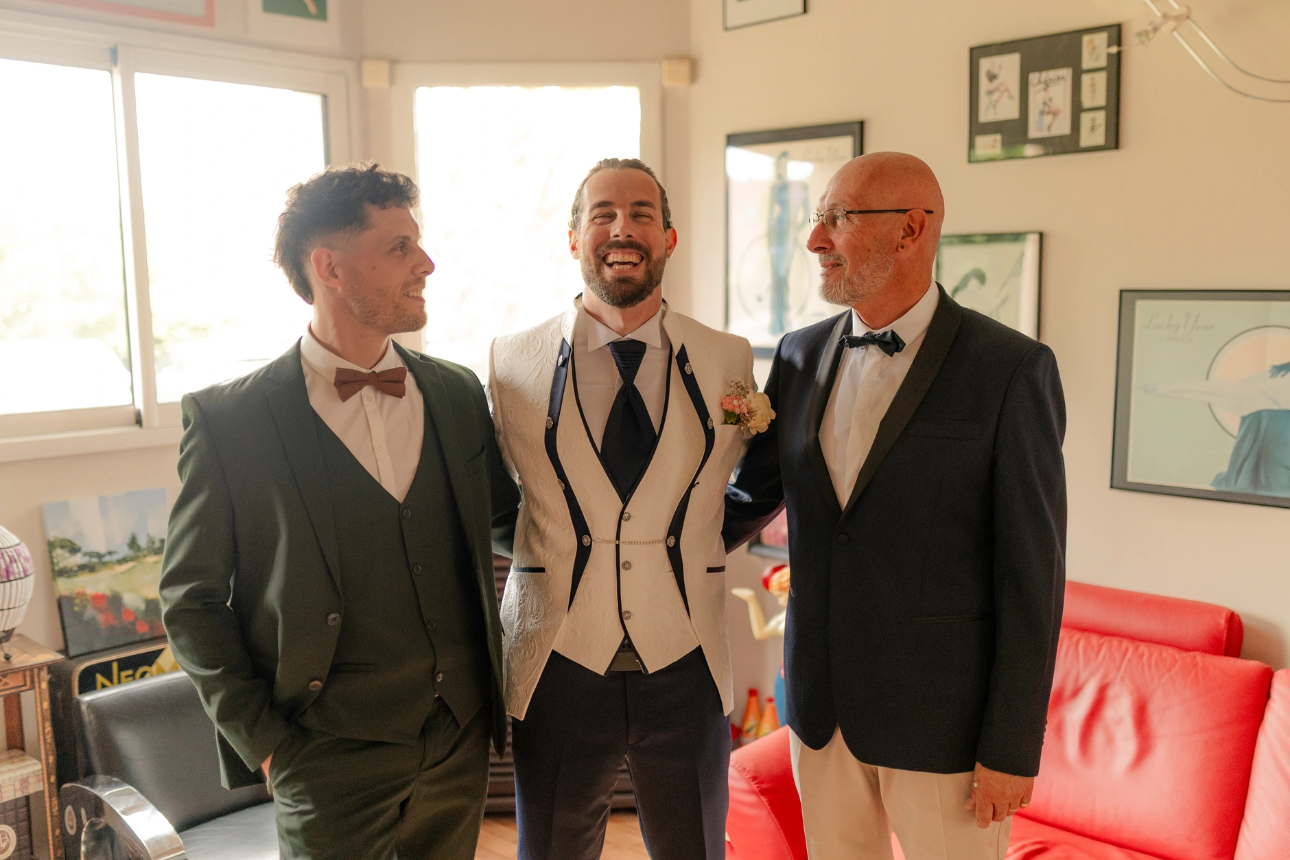 La novia Deus walking with ramo at ceremony – wedding ceremony Francia