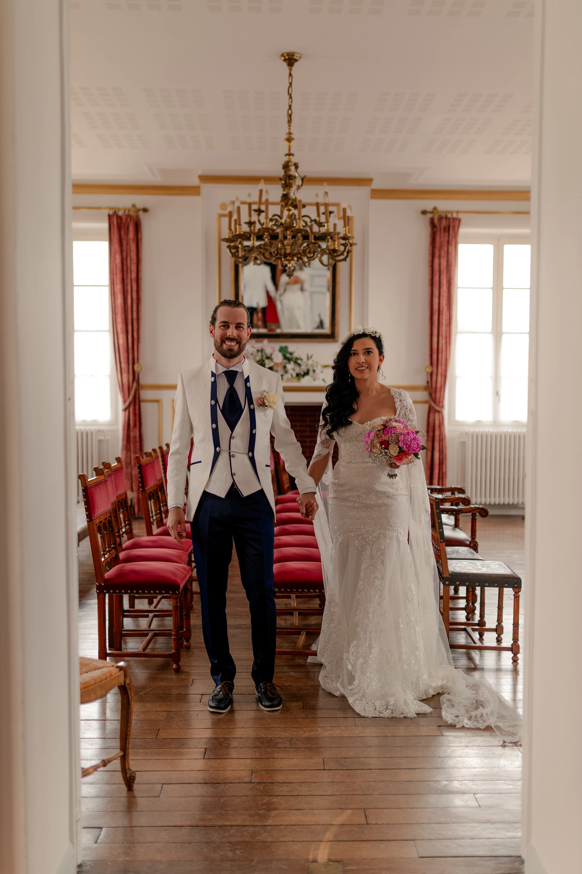 Indoor recepción photography candid – fotografía de boda Francia