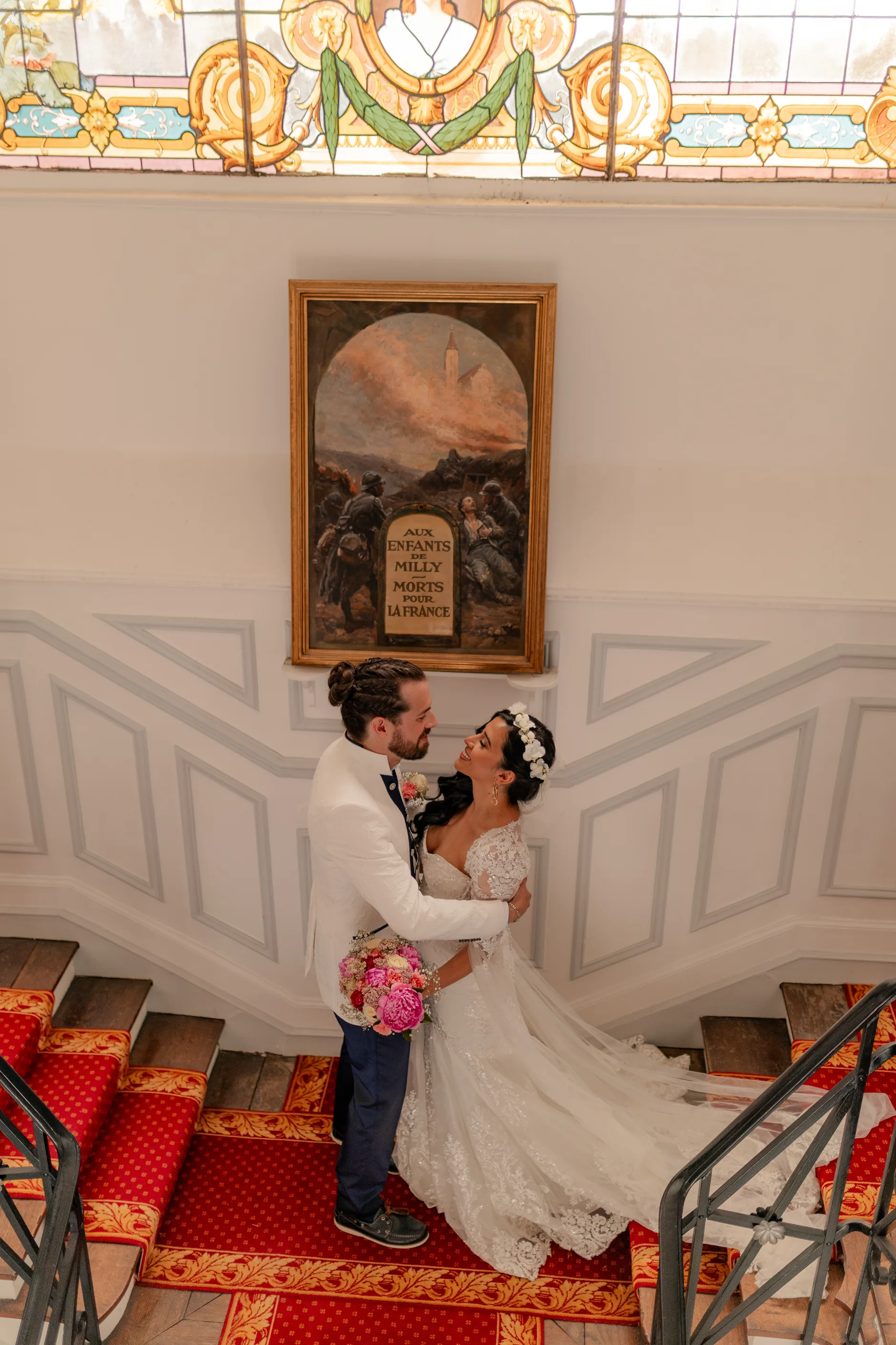 Indoor recepción scene – fotografía de boda Francia