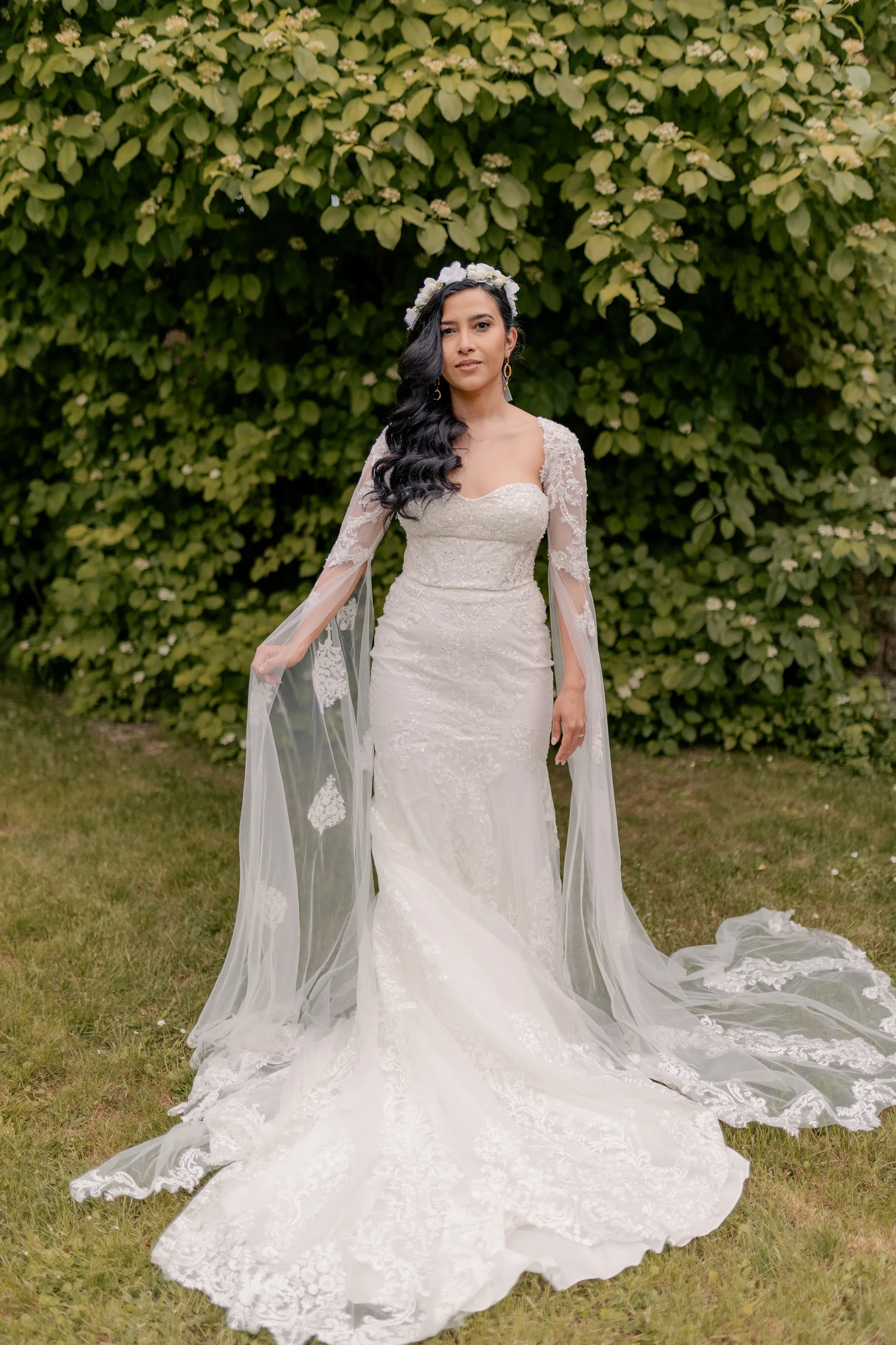 Couple outdoor portrait at dusk – Deus y Romain boda Milly-la-Forêt Francia