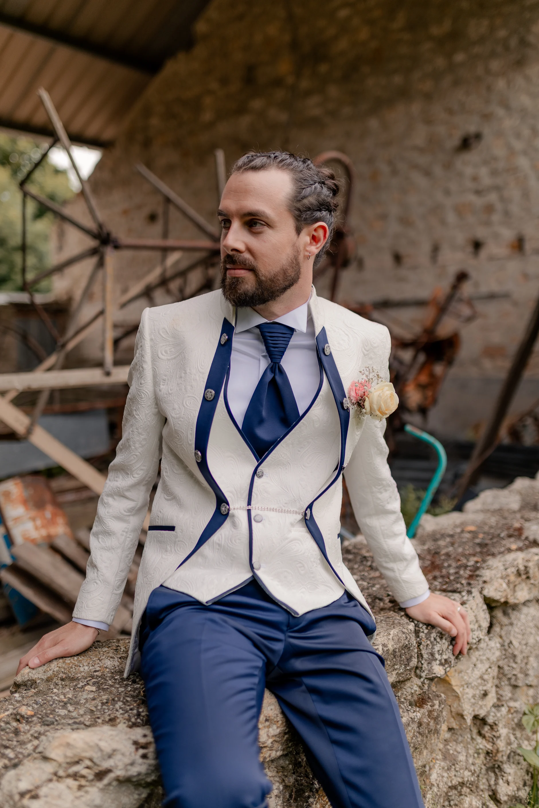 Garden evening moment – boda Milly-la-Forêt Francia