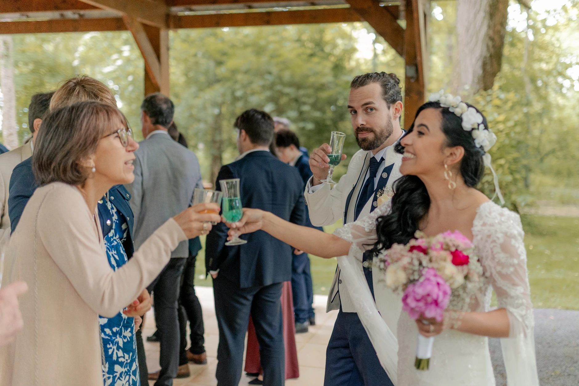 Outdoor night photography – fotografía de boda Milly-la-Forêt