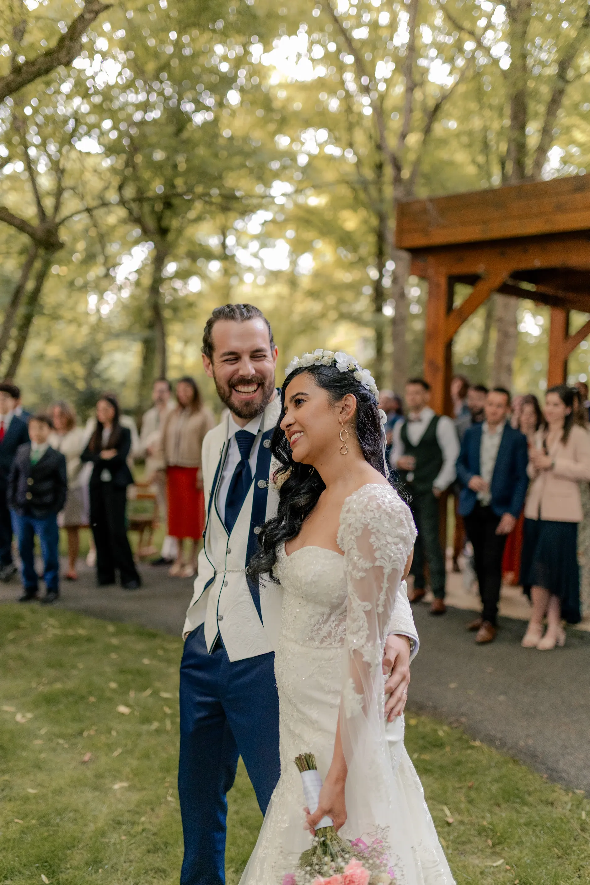 Evening jardín photography – boda Milly-la-Forêt Francia