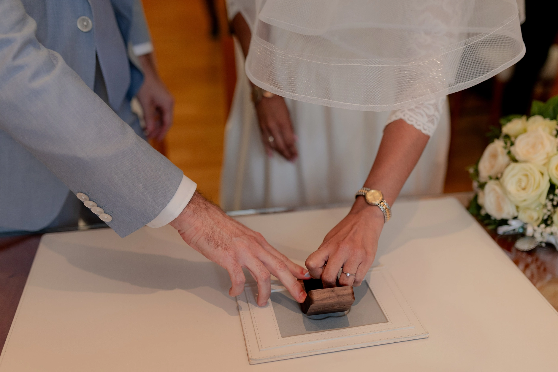 Virginia and Romano – Congratulations and Celebration after the Wedding